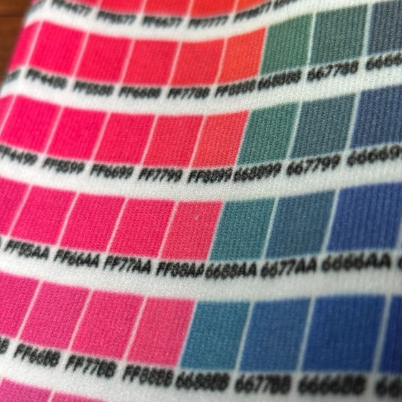 A rainbow for your feet! Pantone color chips knee socks Hand crafted OS -PMS - Picture 14 of 15